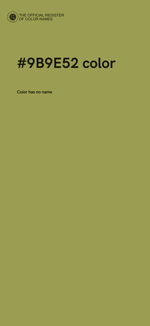 #9B9E52 color image