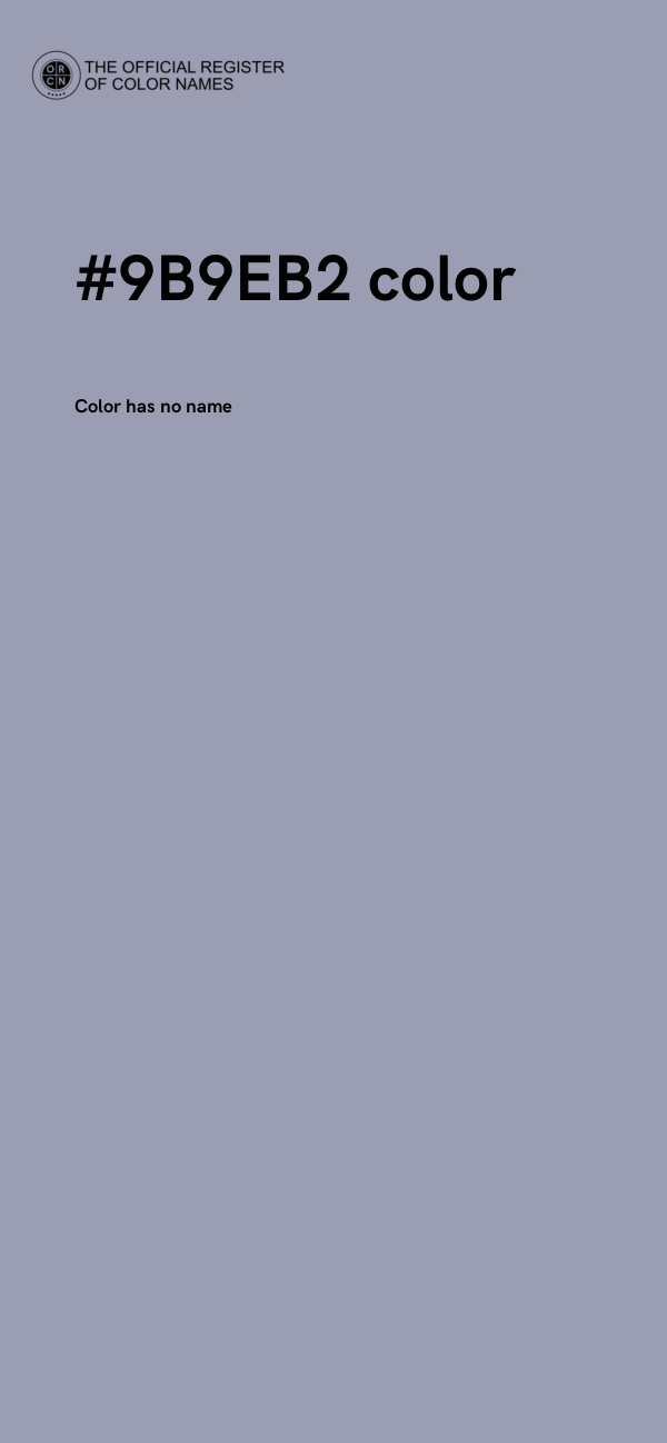 #9B9EB2 color image