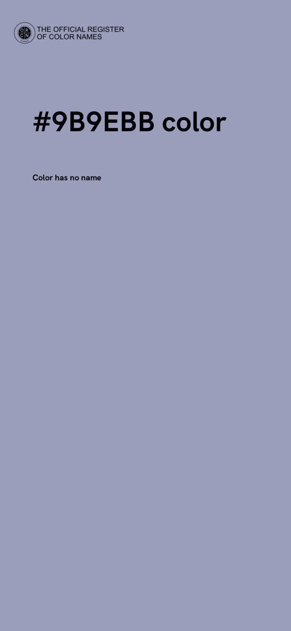 #9B9EBB color image