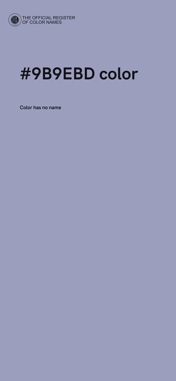 #9B9EBD color image