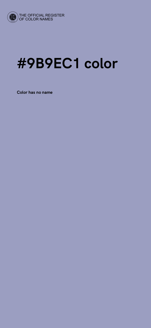 #9B9EC1 color image