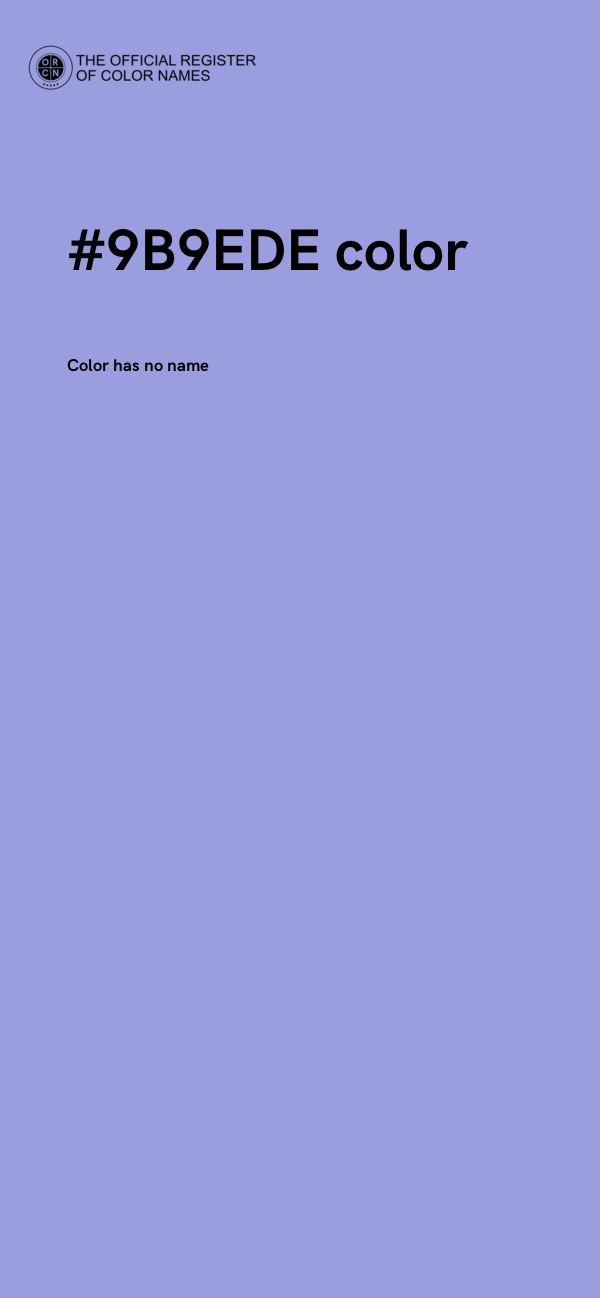 #9B9EDE color image