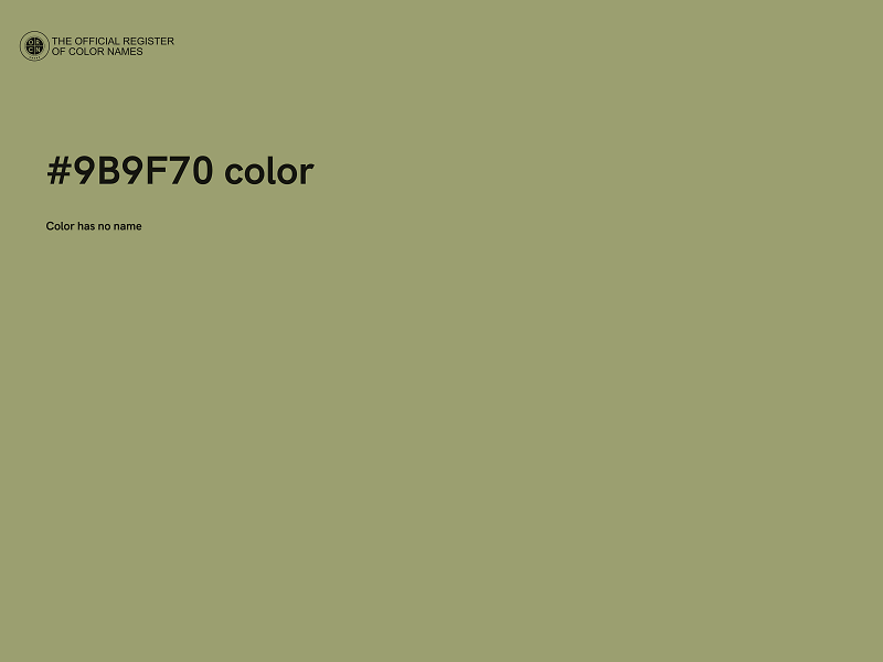 #9B9F70 color image