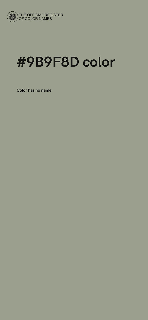 #9B9F8D color image