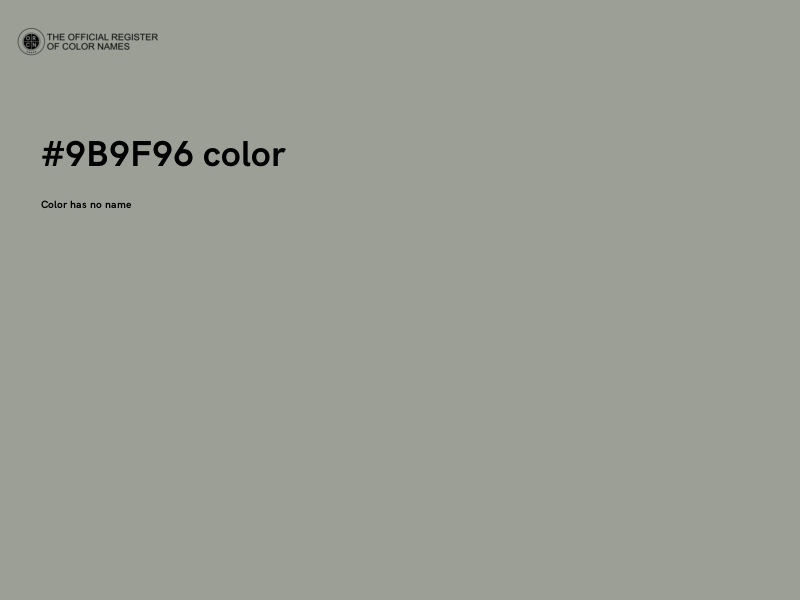 #9B9F96 color image