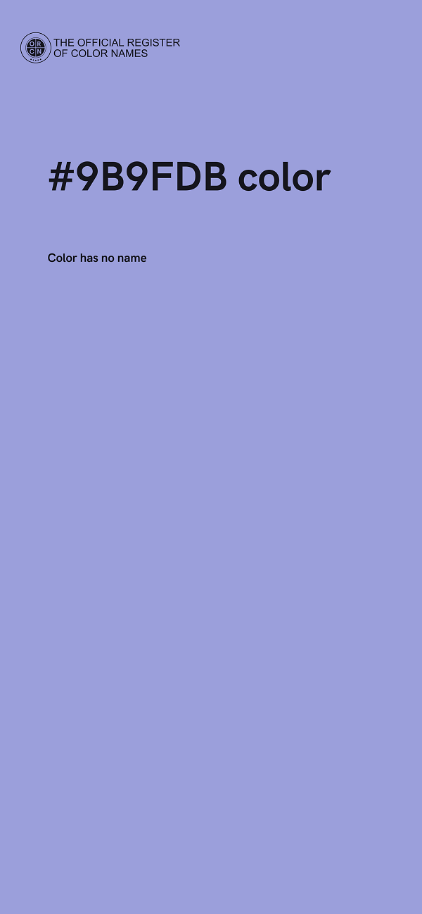 #9B9FDB color image