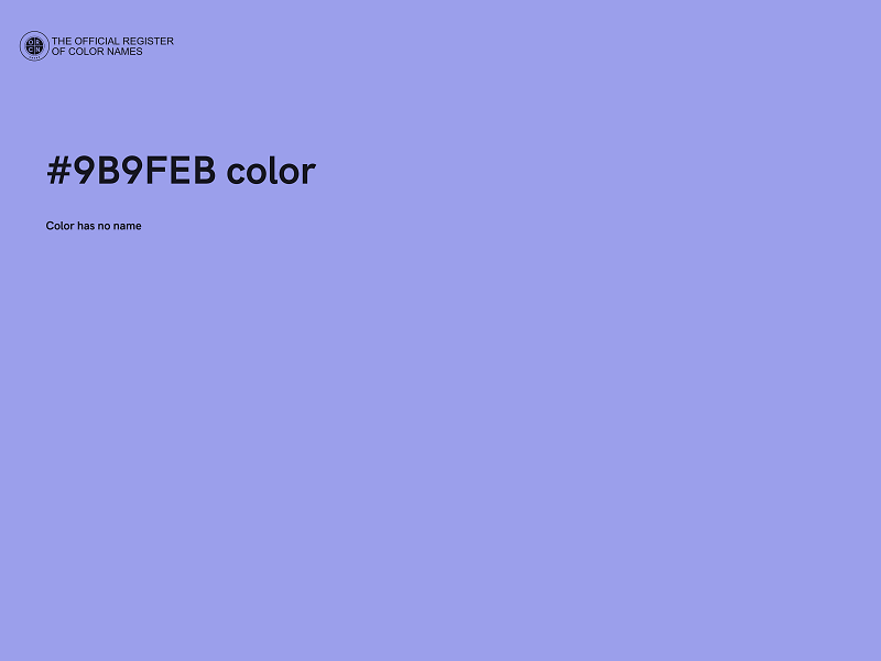 #9B9FEB color image