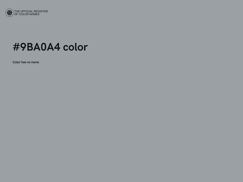 #9BA0A4 color image