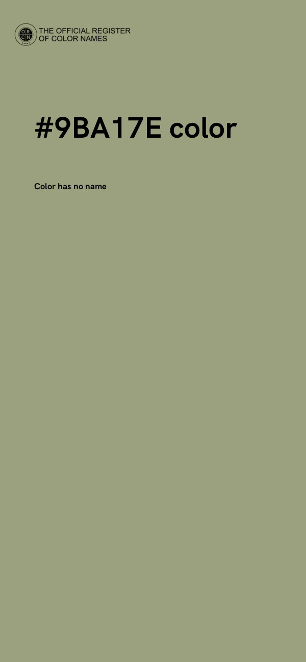 #9BA17E color image