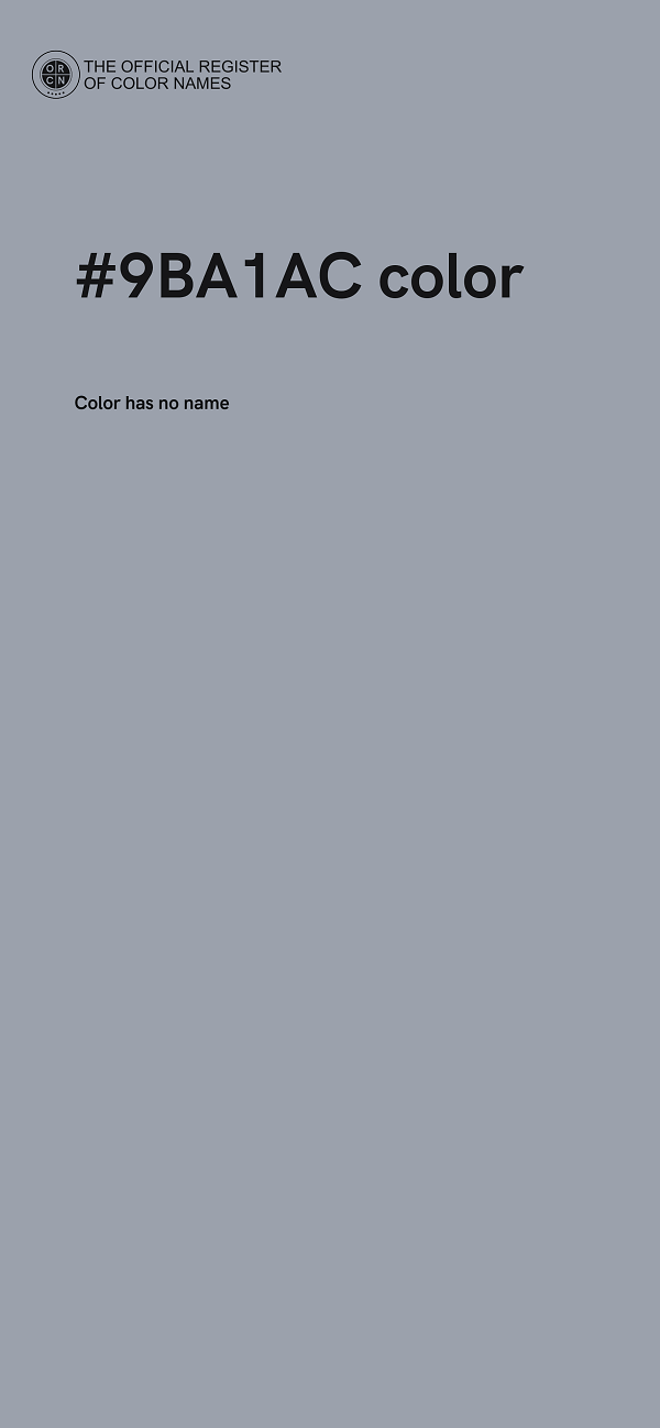 #9BA1AC color image
