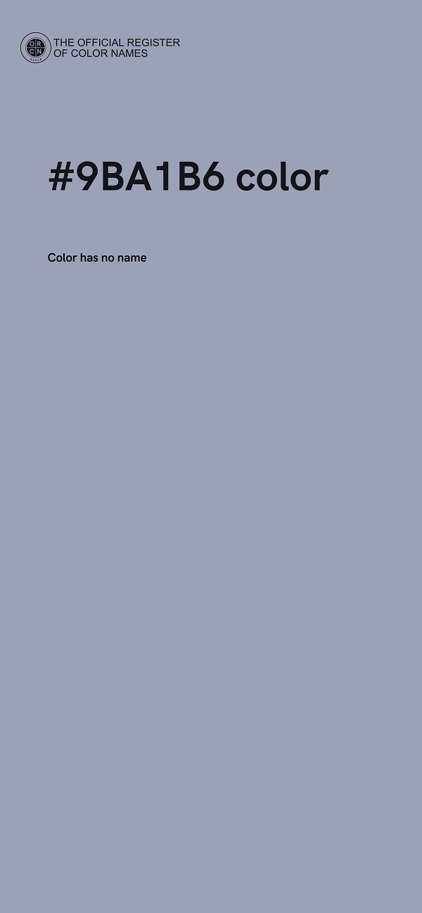#9BA1B6 color image