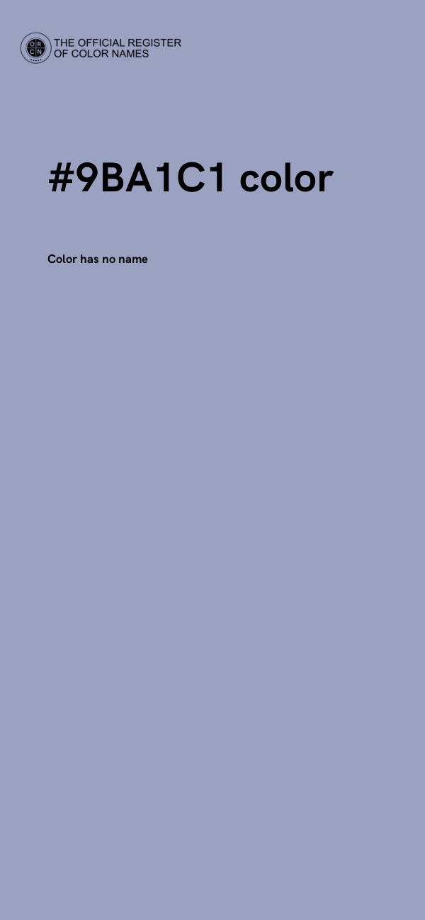 #9BA1C1 color image
