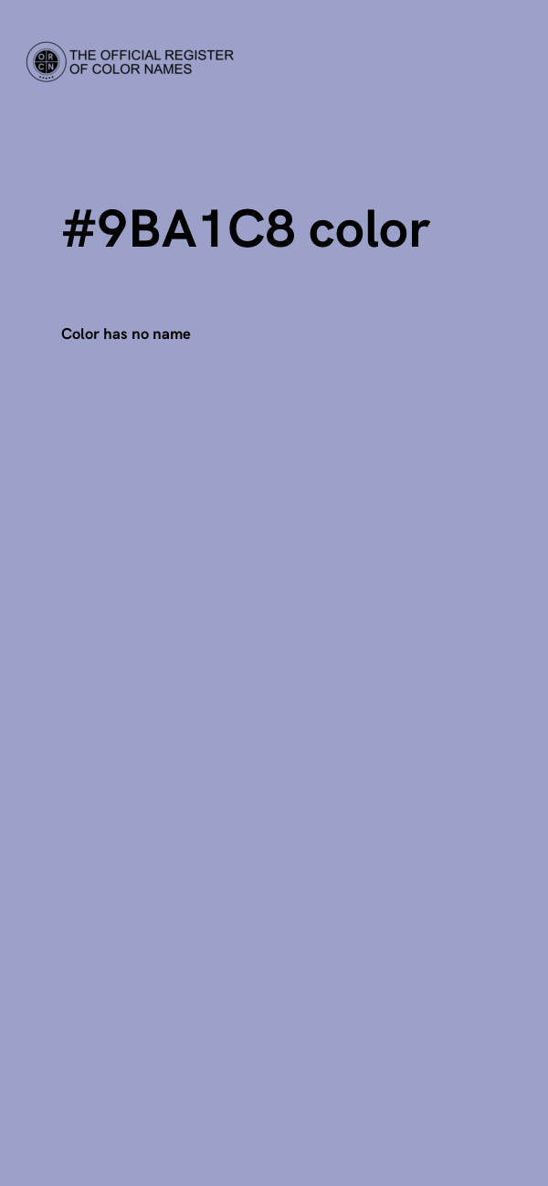 #9BA1C8 color image