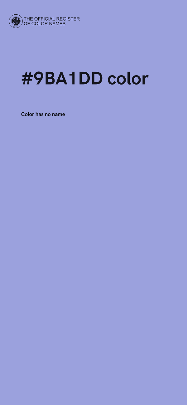 #9BA1DD color image