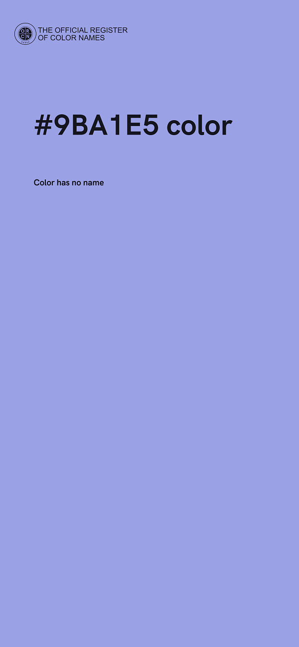 #9BA1E5 color image