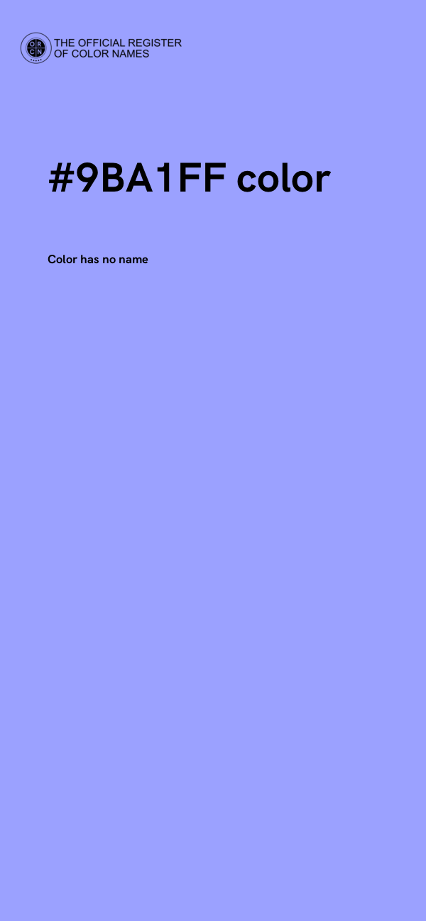 #9BA1FF color image