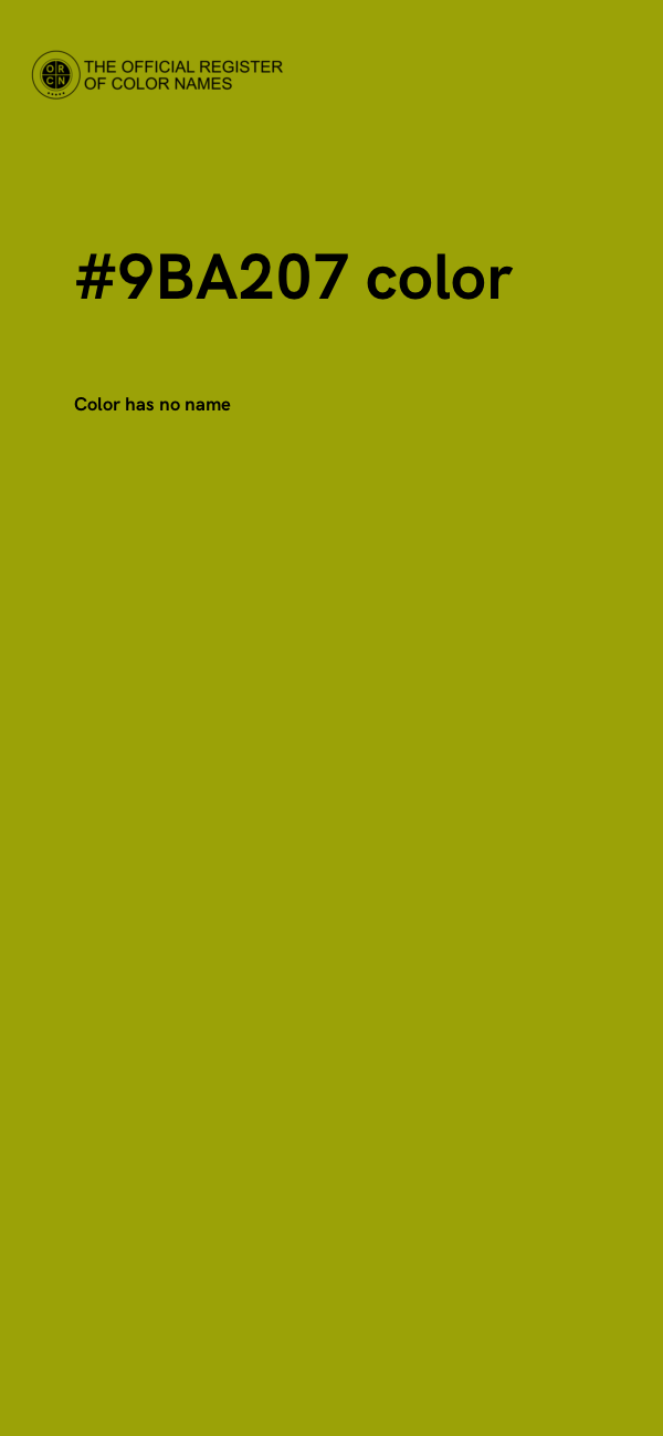 #9BA207 color image