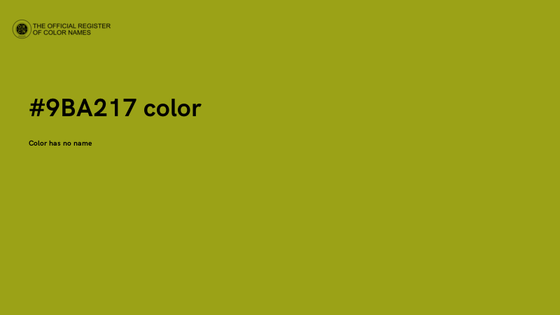 #9BA217 color image