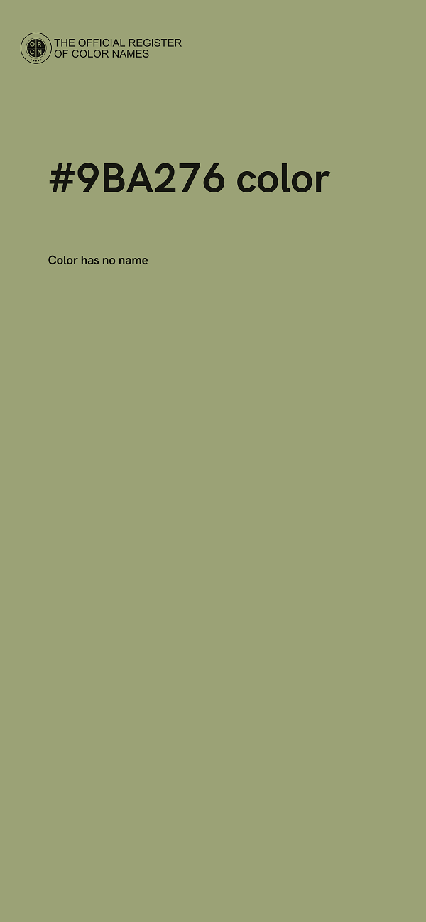 #9BA276 color image