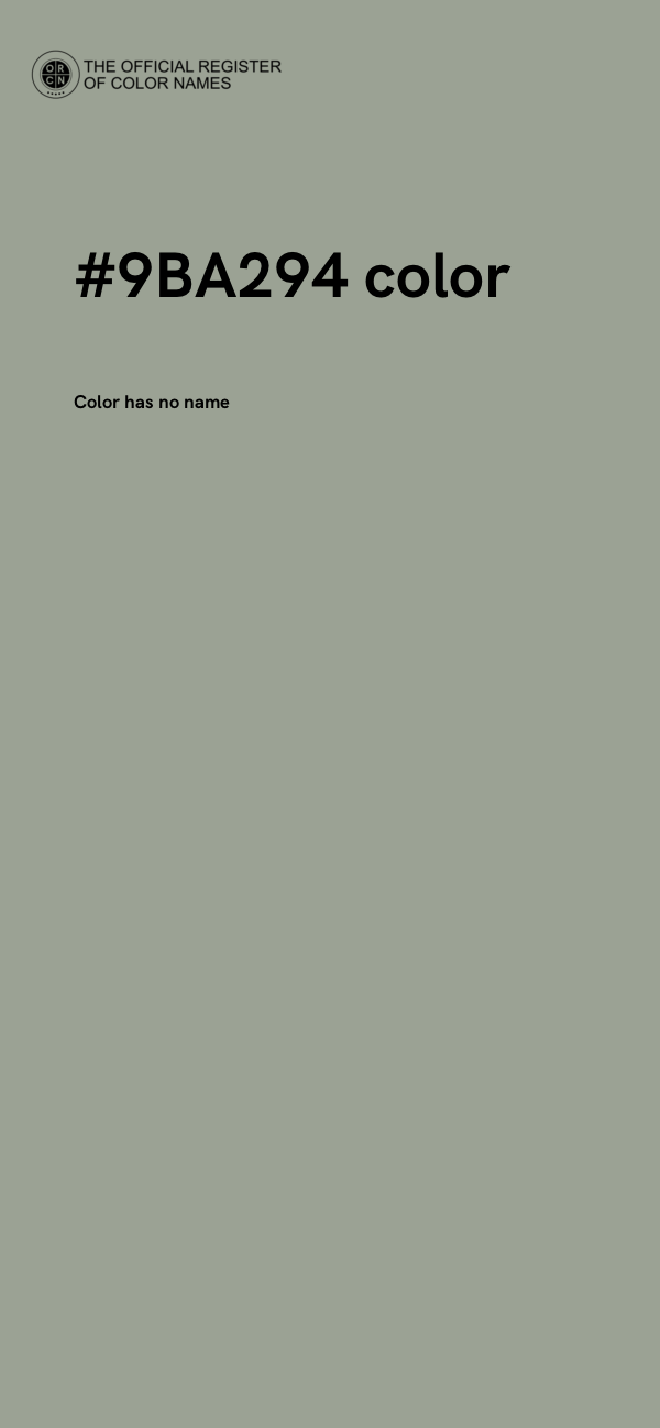 #9BA294 color image