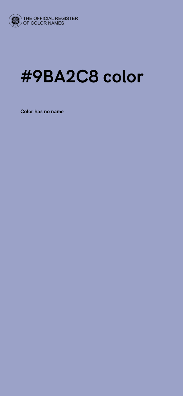 #9BA2C8 color image