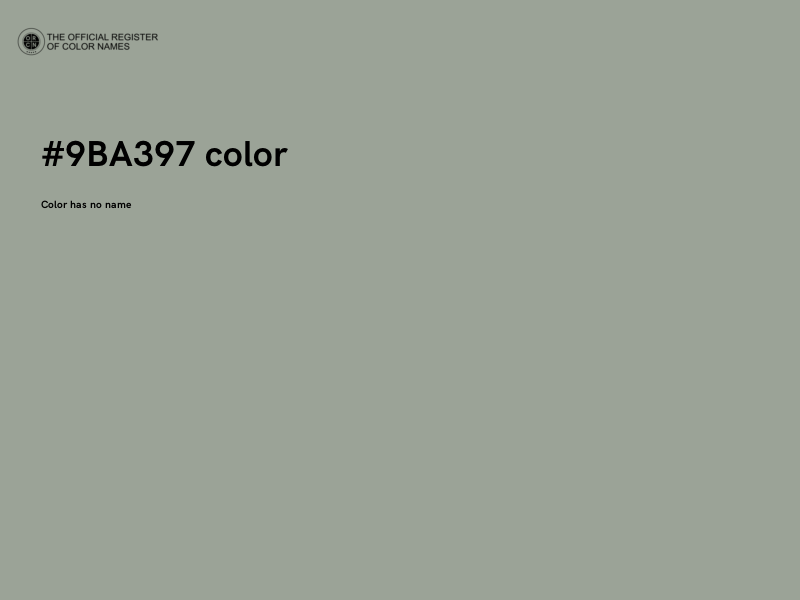 #9BA397 color image