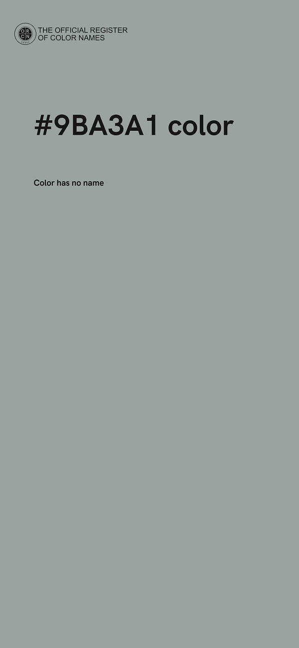 #9BA3A1 color image