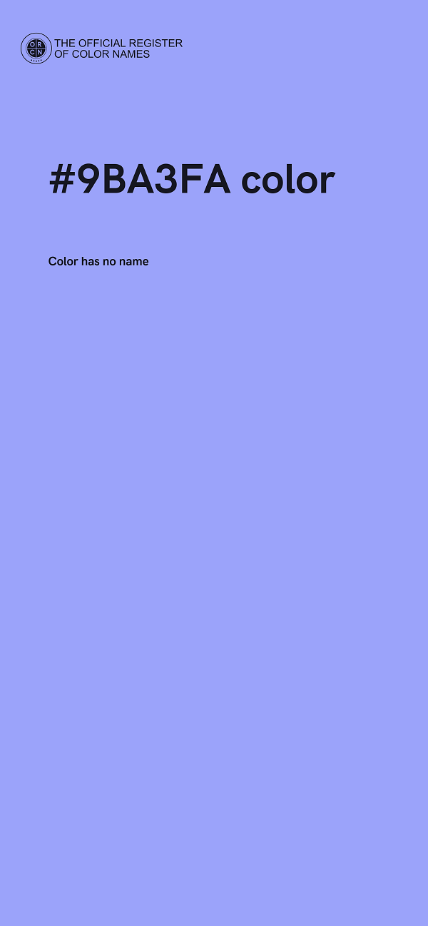 #9BA3FA color image