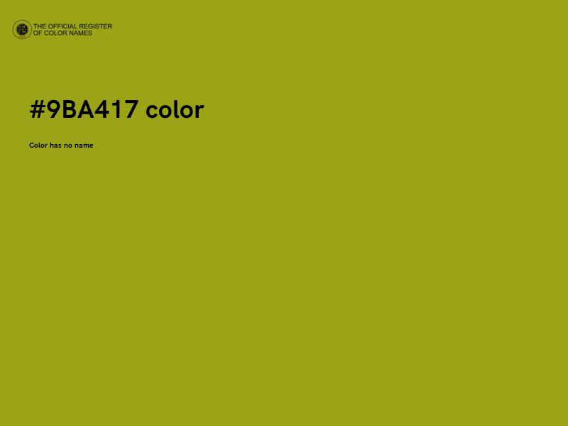 #9BA417 color image