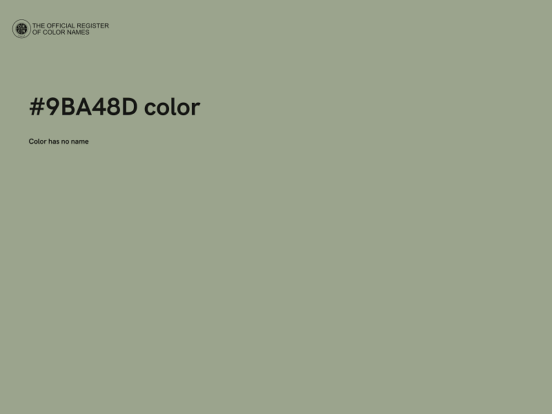 #9BA48D color image