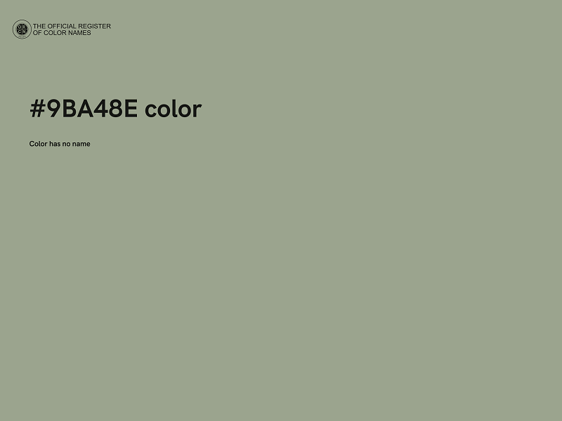 #9BA48E color image