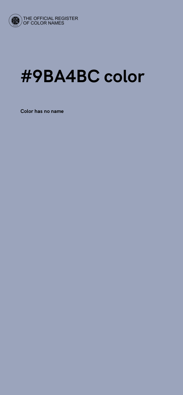 #9BA4BC color image