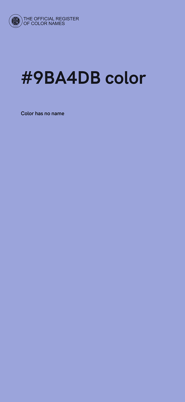 #9BA4DB color image
