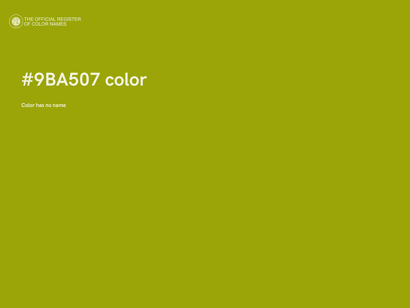 #9BA507 color image