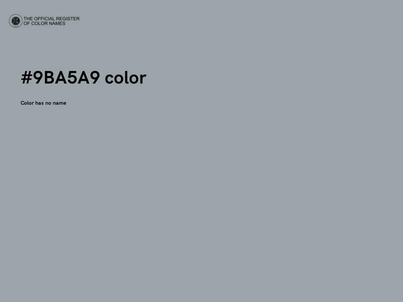 #9BA5A9 color image