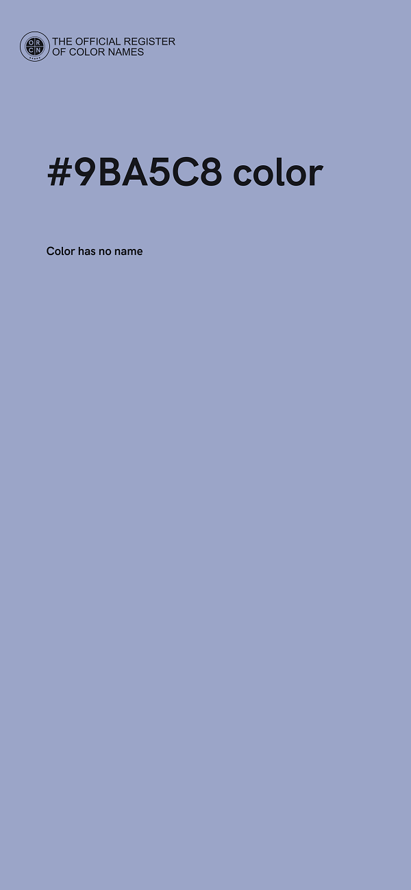 #9BA5C8 color image
