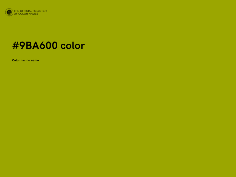 #9BA600 color image