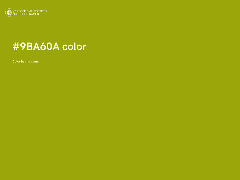 #9BA60A color image