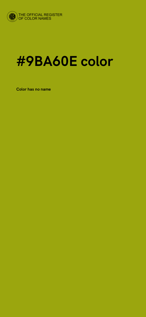 #9BA60E color image