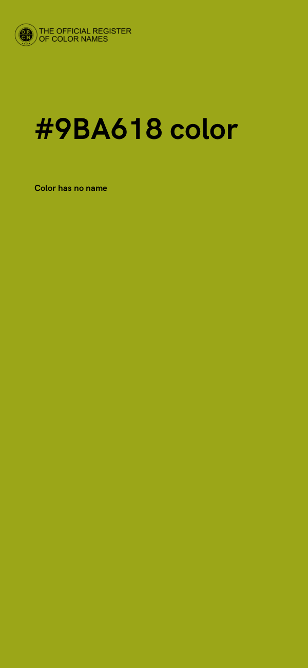 #9BA618 color image