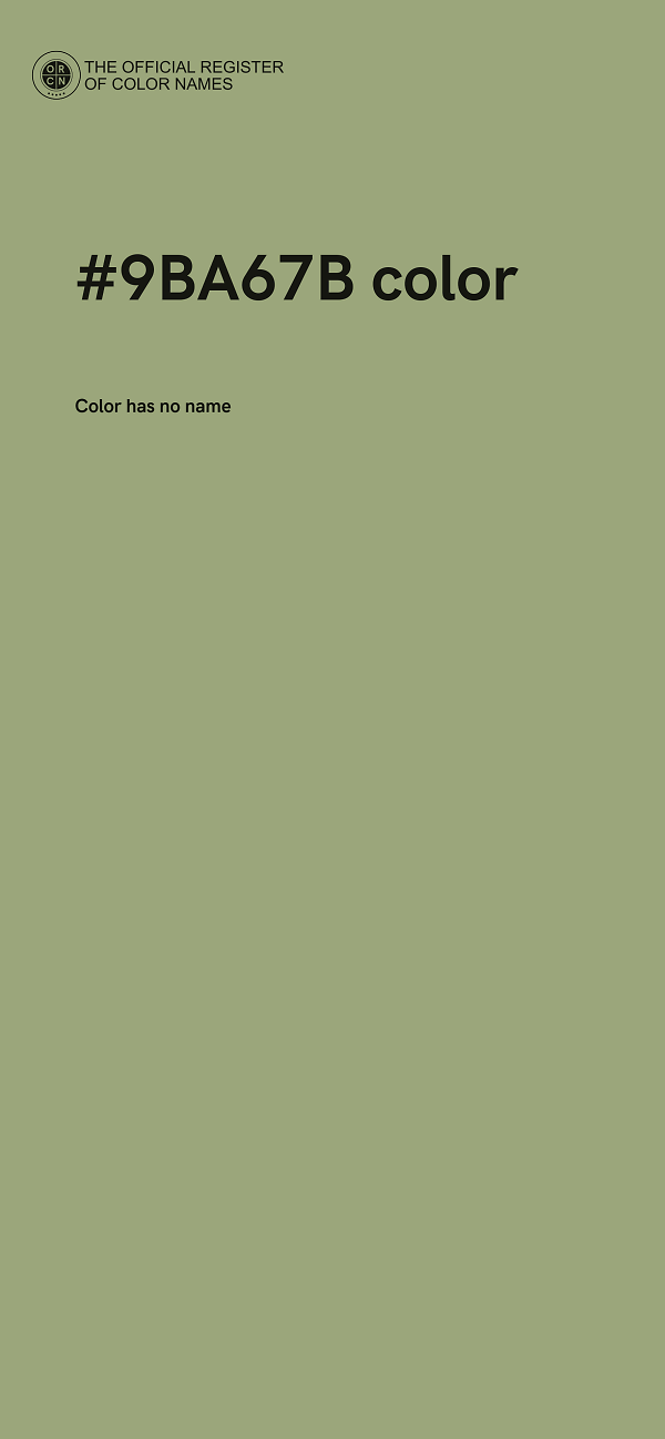 #9BA67B color image