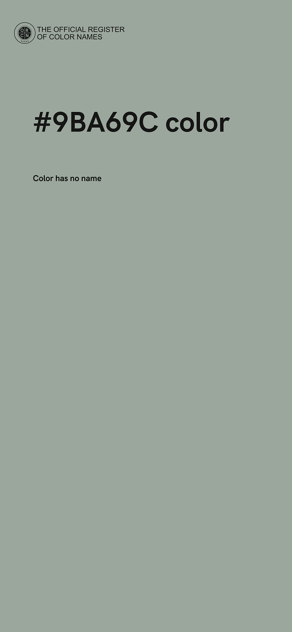 #9BA69C color image