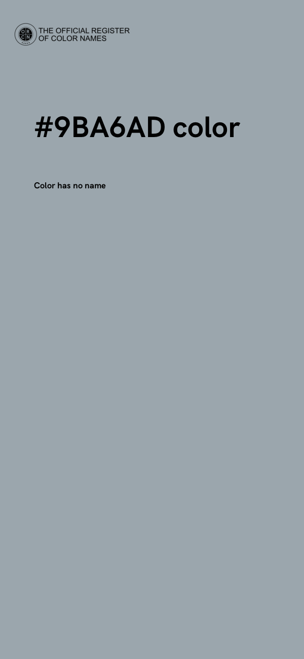 #9BA6AD color image