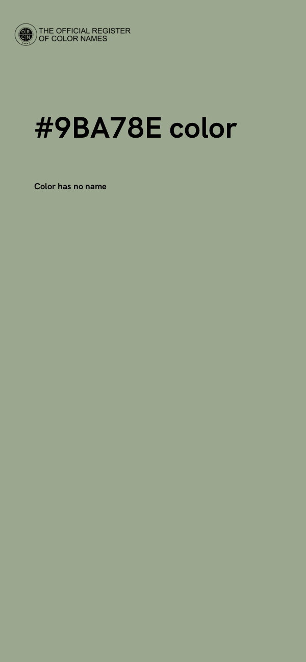 #9BA78E color image