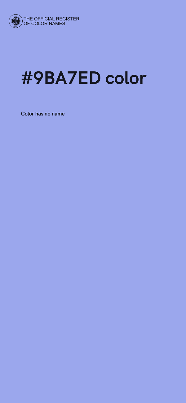 #9BA7ED color image