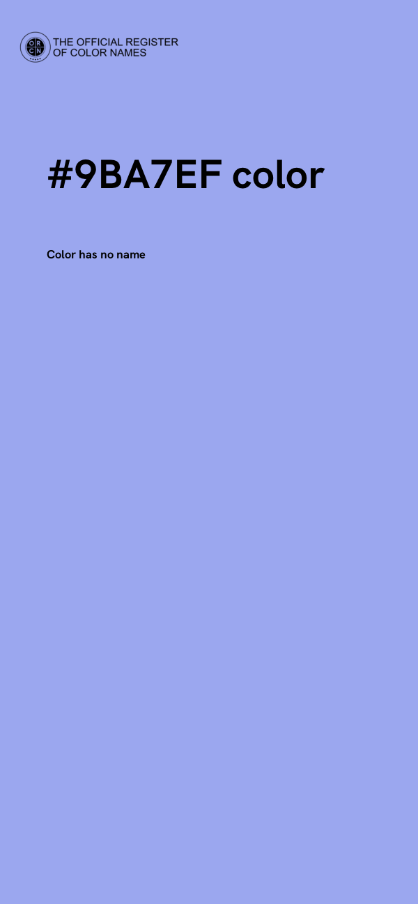 #9BA7EF color image