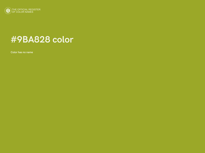 #9BA828 color image