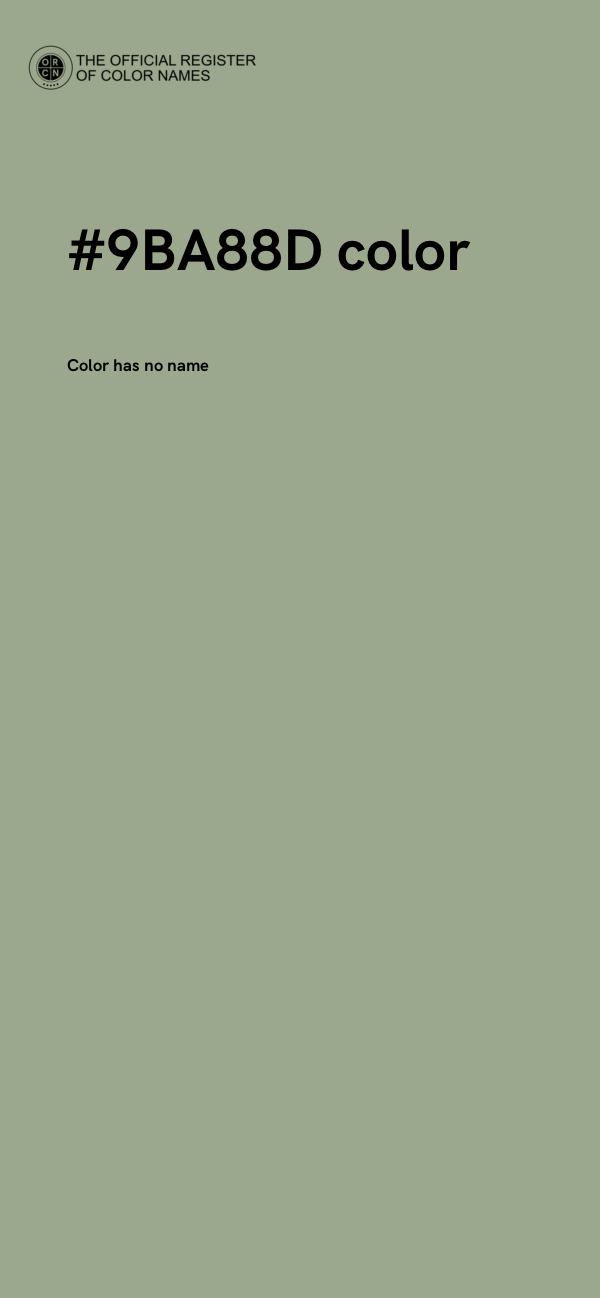 #9BA88D color image