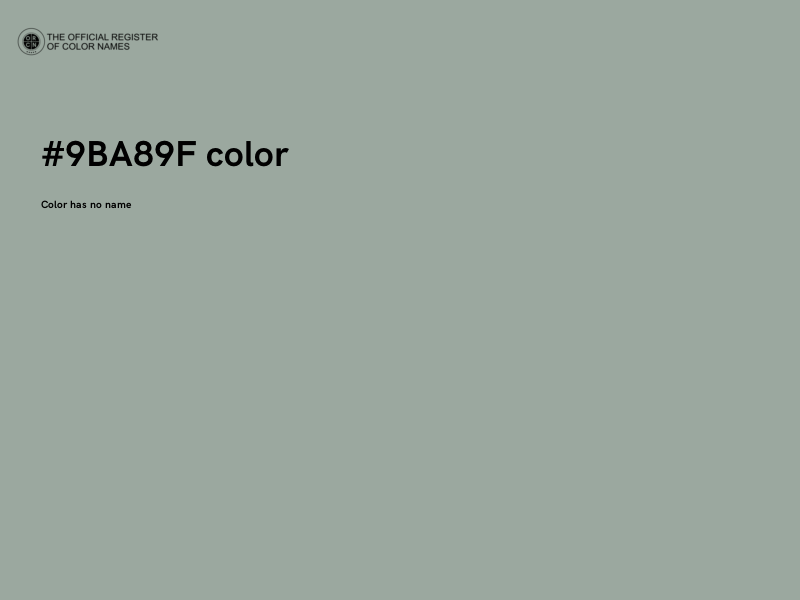 #9BA89F color image