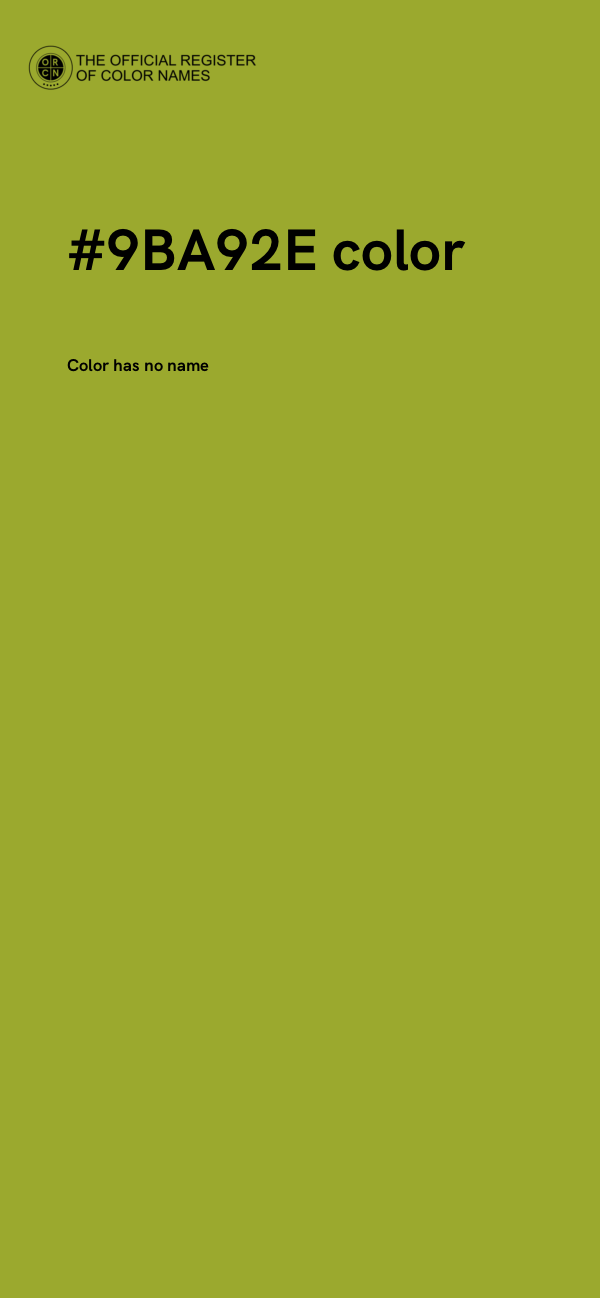 #9BA92E color image